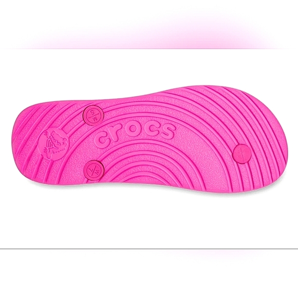 CROCS Women's Vibrant Pink Sandals - Picture 4 of 10